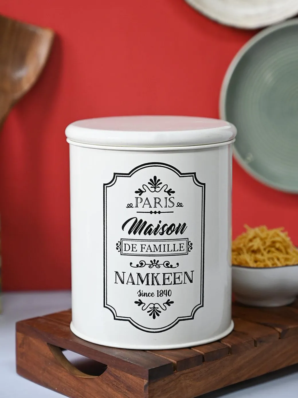 Metal Namkeen Jar - 1700 Ml