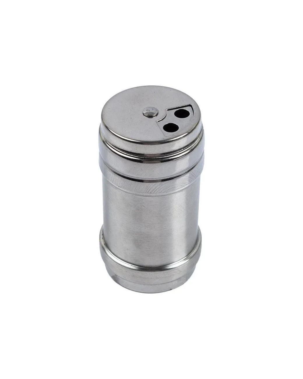 Metal Salt & Pepper Shakers, Silver, Stainless Steel, Set of 2