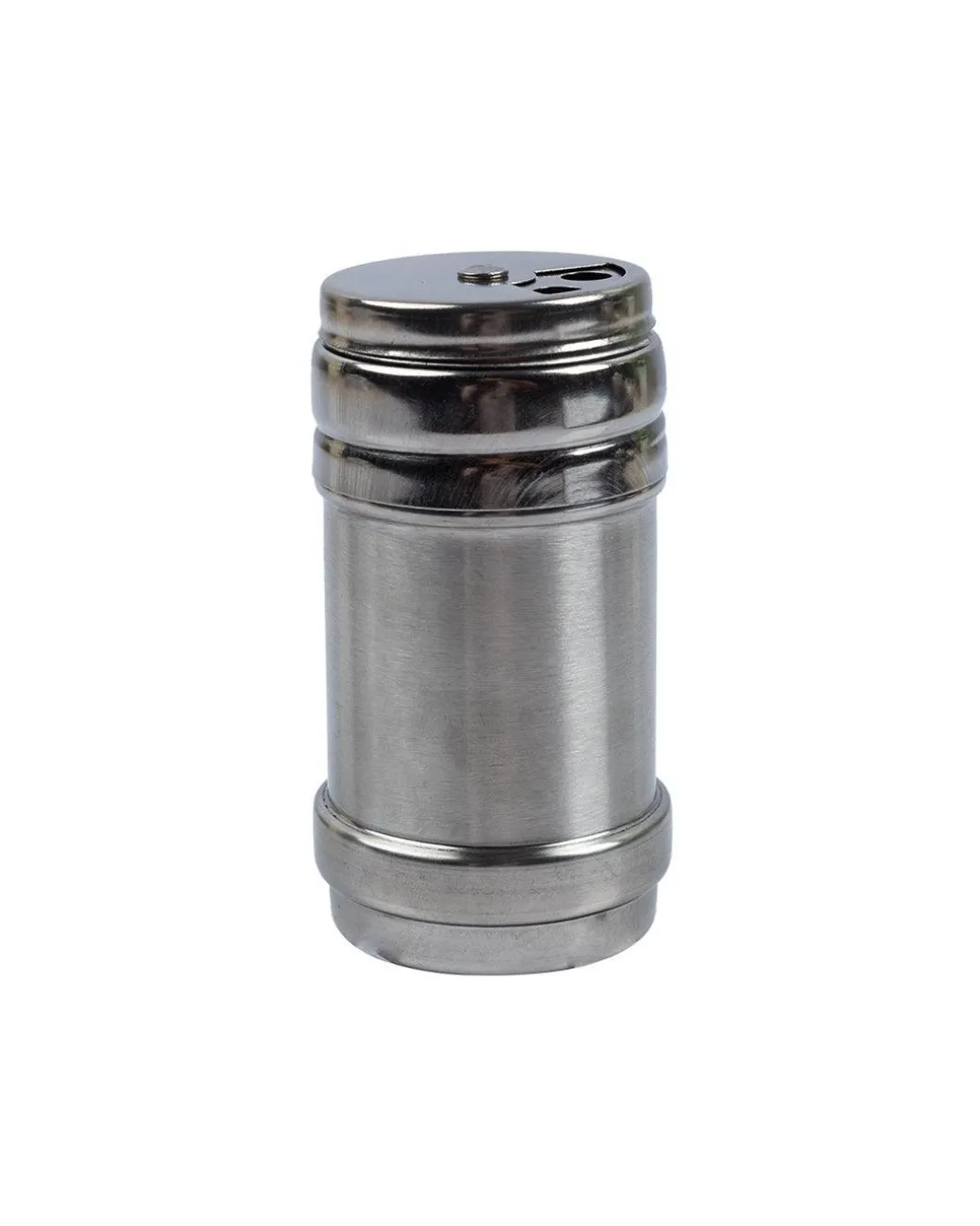 Metal Salt & Pepper Shakers, Silver, Stainless Steel, Set of 2