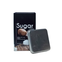 Metal Sugar Storage Jar - Black, 2050Ml