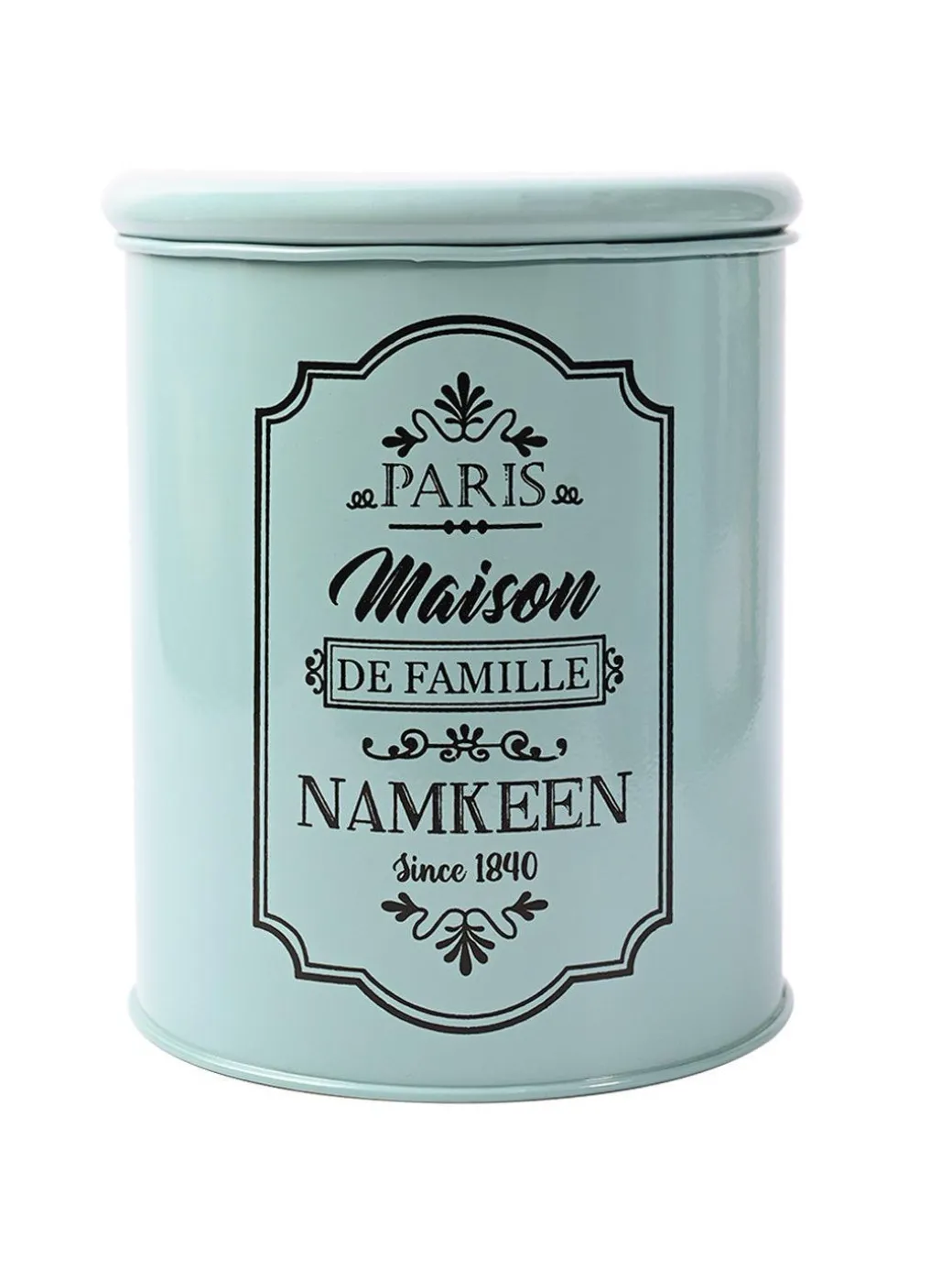 Metal Tea & Sugar Jar (Each 900 Ml) + Cookie & Namkeen Jar (Each 1700 Ml) - Green, Set Of 4