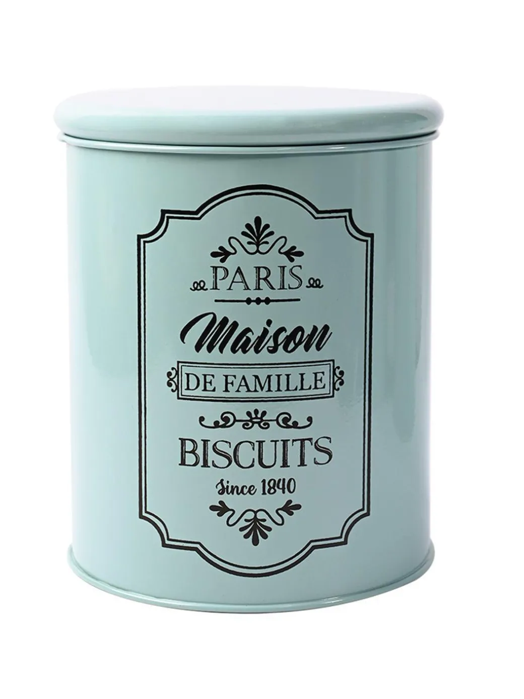 Metal Tea & Sugar Jar (Each 900 Ml) + Cookie & Namkeen Jar (Each 1700 Ml) - Green, Set Of 4