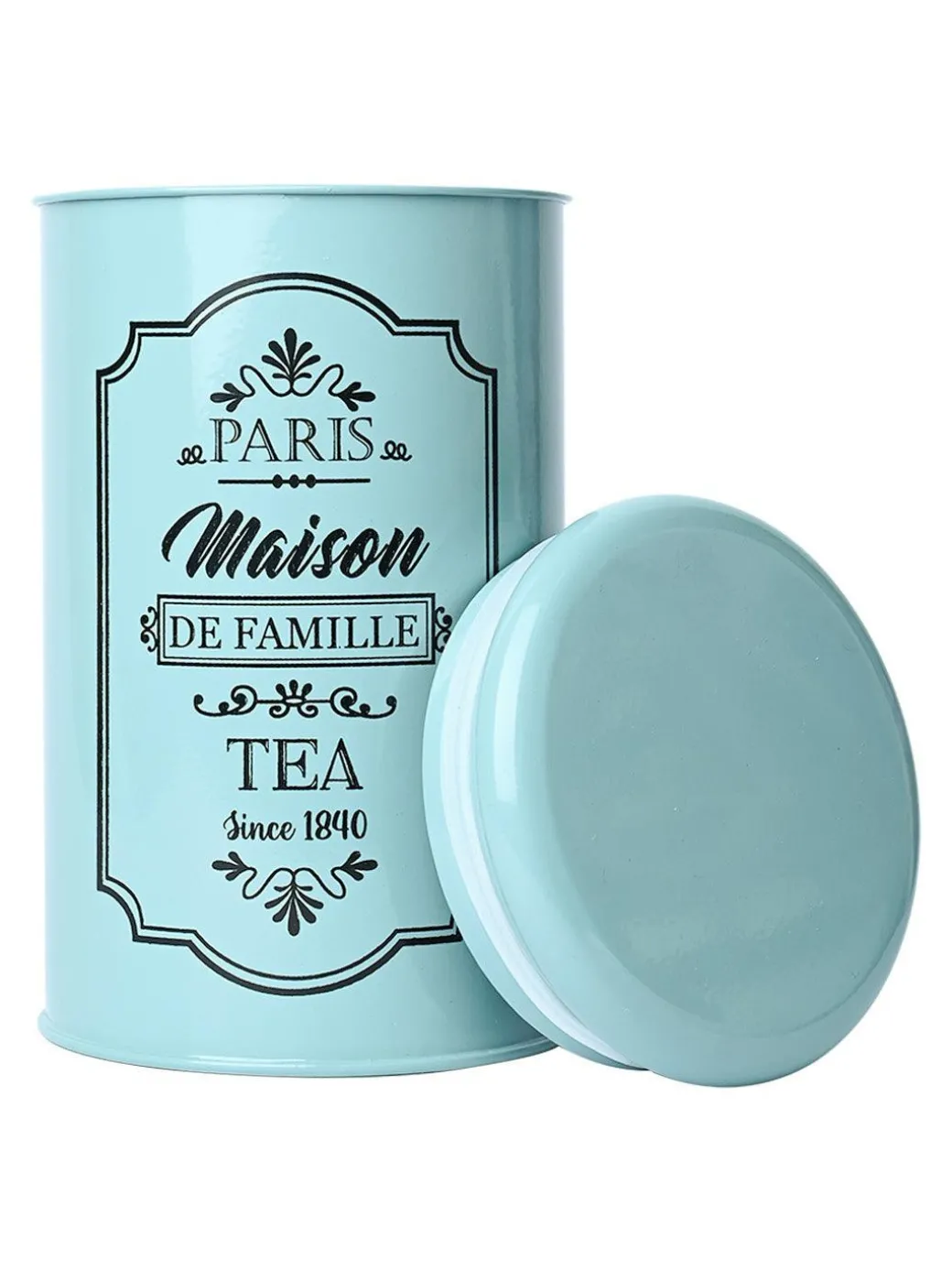 Metal Tea & Sugar Jar (Each 900 Ml) + Cookie & Namkeen Jar (Each 1700 Ml) - Green, Set Of 4