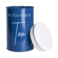 Metal Tea, Sugar, Coffee, Cookie & Snack Jar - Set Of 5 & Each 900 Ml