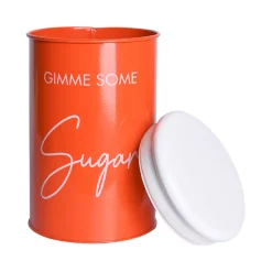 Metal Tea, Sugar, Coffee, Cookie & Snack Jar - Set Of 5 & Each 900 Ml