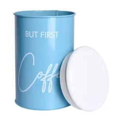 Metal Tea, Sugar, Coffee, Cookie & Snack Jar - Set Of 5 & Each 900 Ml