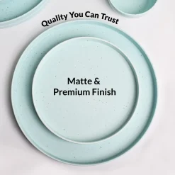 Minto Blue Sparkle Melamine Dinner Set – 12 Pcs