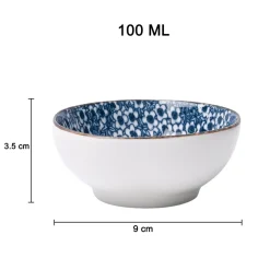 100Ml Blue Bowl Set Of 3