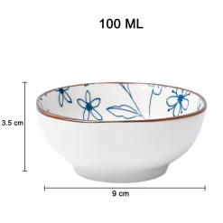 100Ml White Bowl Set Of 3
