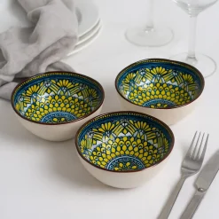 100Ml Yellow Bowl Set Of 3