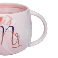 Mr. Royal Marble Mug - 350mL, Pink