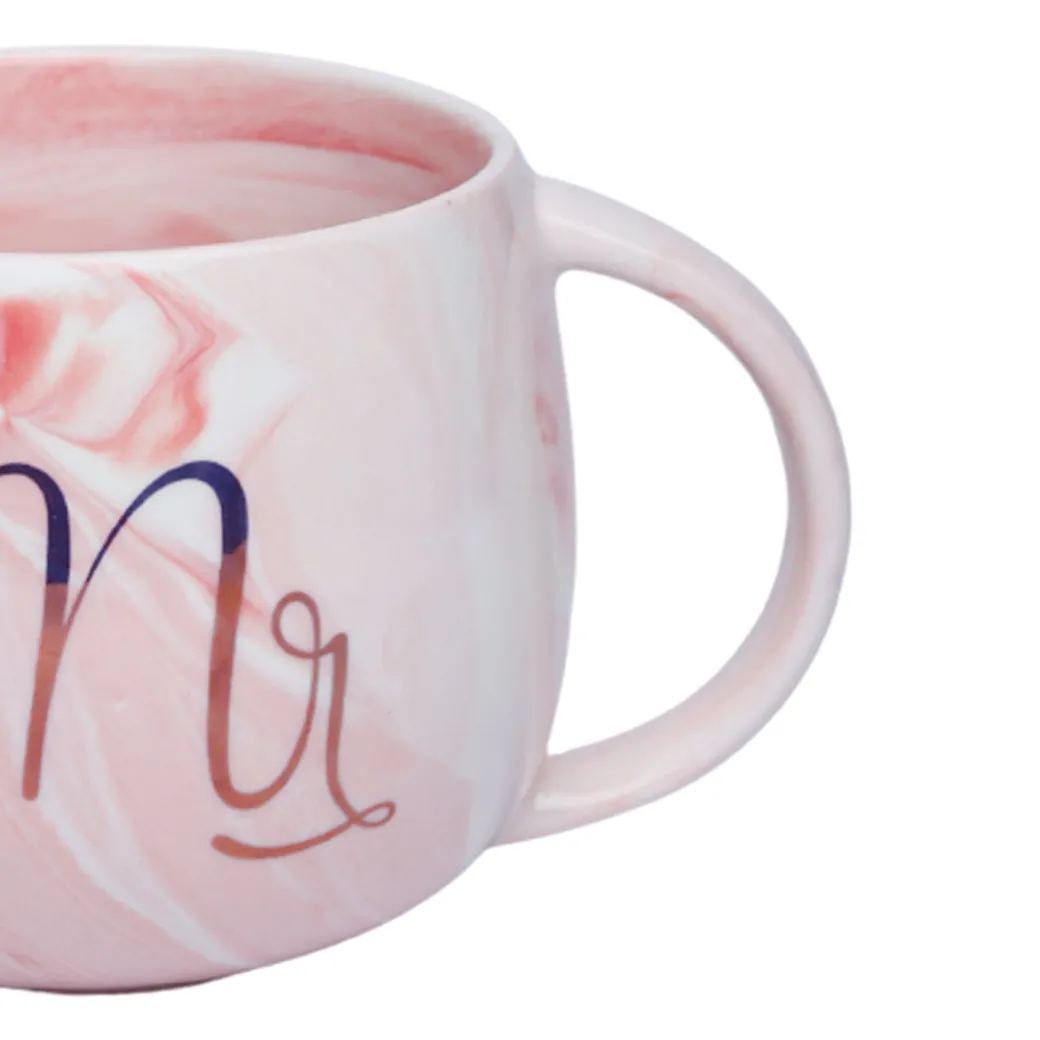 Mr. Royal Marble Mug - 350mL, Pink