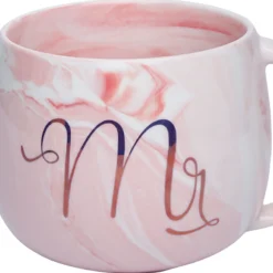 Mr. Royal Marble Mug - 350mL, Pink