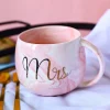 Mrs. Royal Marble Mug - 350mL, Pink