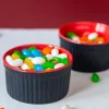 Muffin Cup Set – Black & Red (180 ml x 2)