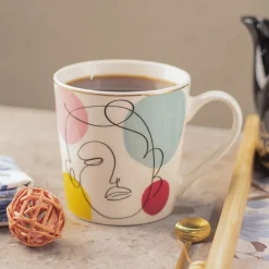 Multicolor Ceramic Coffee Mug 450 Ml - Abstract, Cups & Mugs