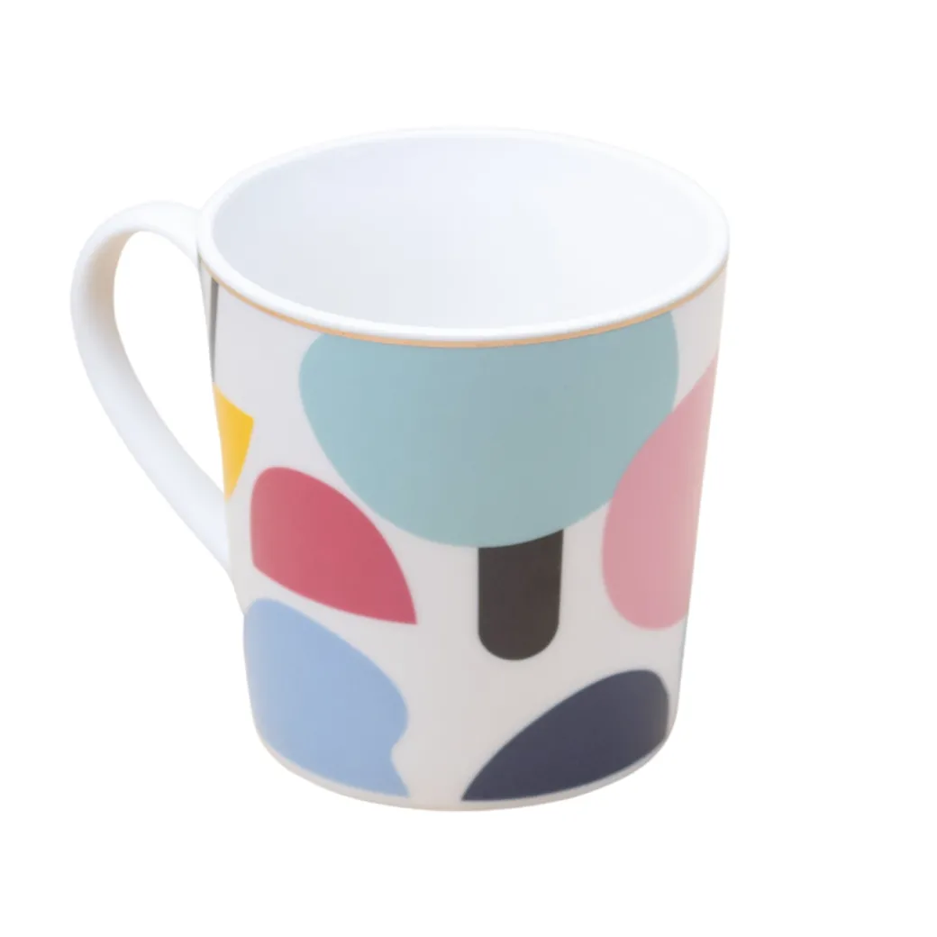 Multicolor Ceramic Coffee Mug 450 Ml - Abstract Pattern, Cups & Mugs