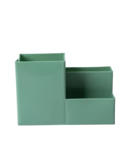 Multi-Purpose Desk Organizer with 4 Compartments - Light Green