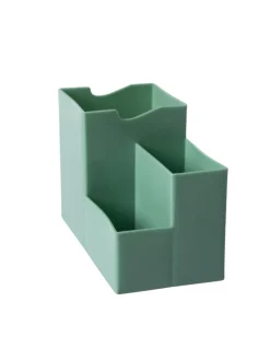 Multi-Purpose Desk Organizer with 4 Compartments - Light Green