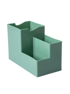 Multi-Purpose Desk Organizer with 4 Compartments - Light Green