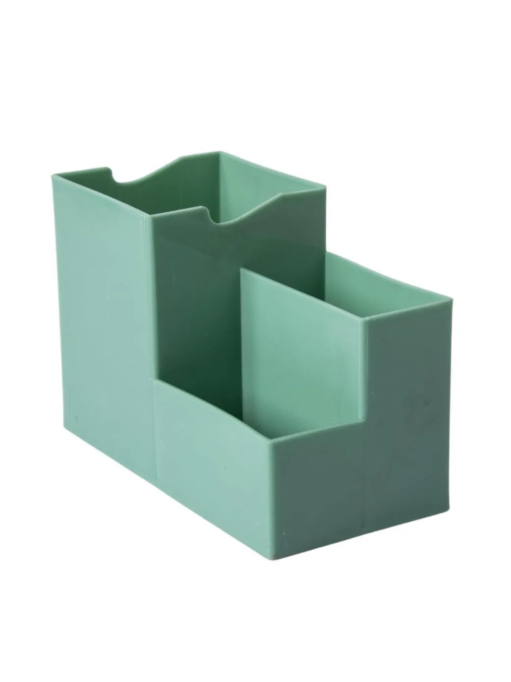 Multi-Purpose Desk Organizer with 4 Compartments - Light Green