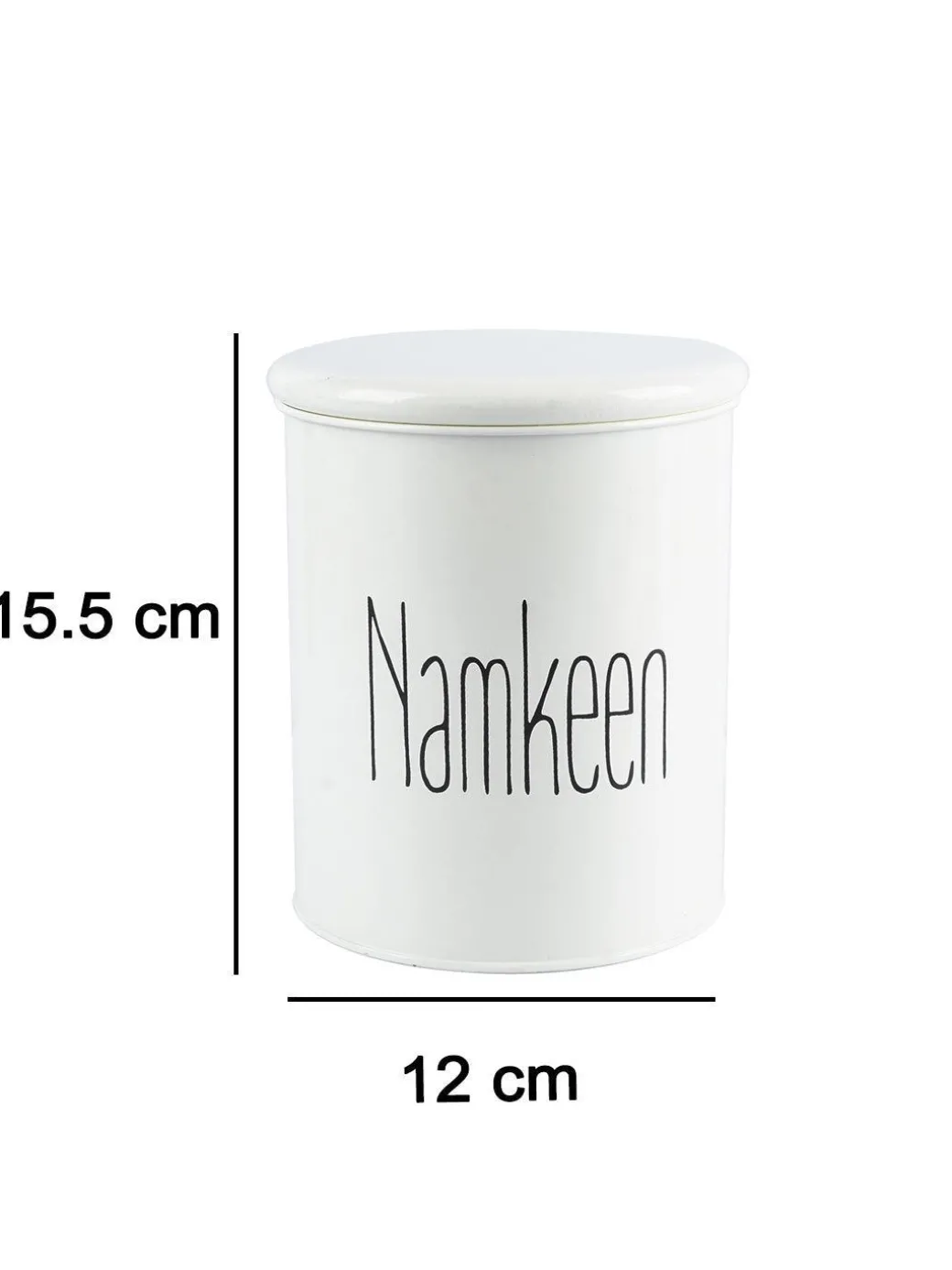 Namkeen Jar With Lid - (Off White, 1700mL)