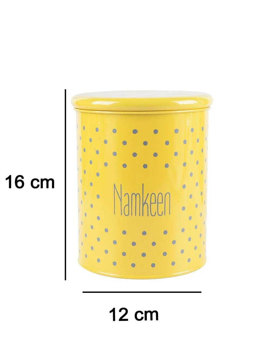 Namkeen Jar With Lid - (Yellow, 1700mL)