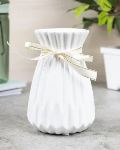 Nordic Vase, White, Ceramic