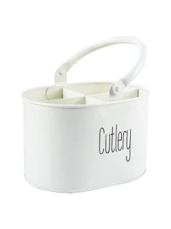 Off White Cutlery Holder