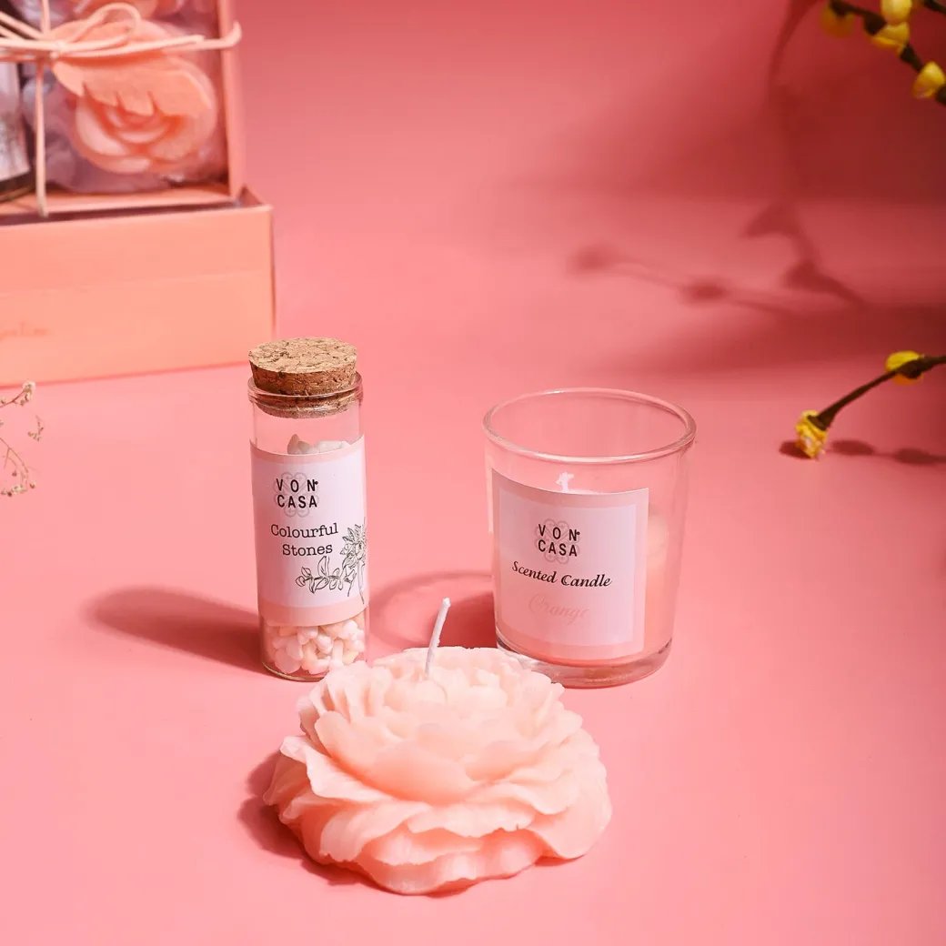 Orange Fragrance Candle Gift Set