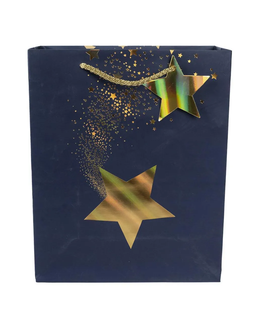 Paper, Gift Bag Pack Of 3, Printed Star, Glitter : Finish, Multicolor