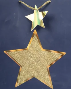 Paper, Gift Bag Pack Of 3, Printed Star, Glitter : Finish, Multicolor