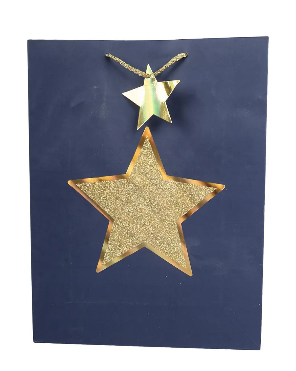 Paper, Gift Bag Pack Of 3, Printed Star, Glitter : Finish, Multicolor