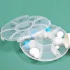 Pill Box, Transparent, Plastic