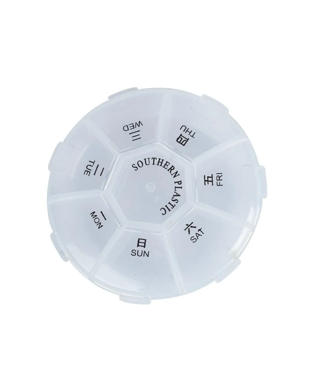 Pill Box, Transparent, Plastic