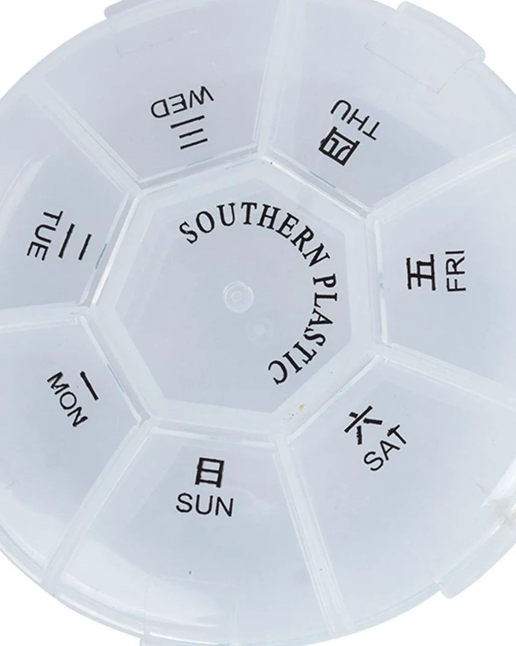 Pill Box, Transparent, Plastic