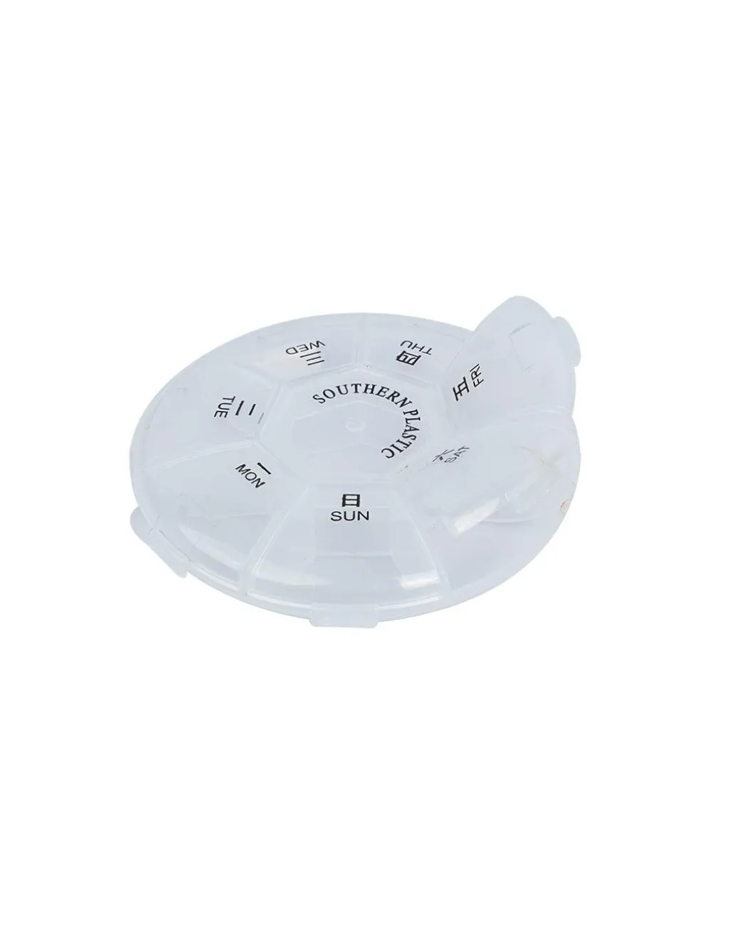 Pill Box, Transparent, Plastic