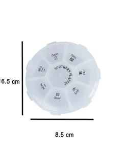 Pill Box, Transparent, Plastic