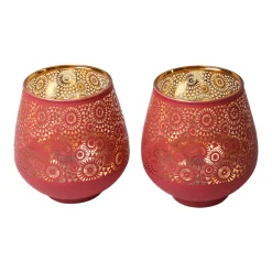Pink + Golden T-Lite Holders