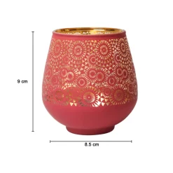 Pink + Golden T-Lite Holders