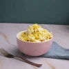 Pink Ceramic Bowl - 580Ml, Fish Scale