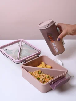 Pink Lunch Box Set - Playful and Chic