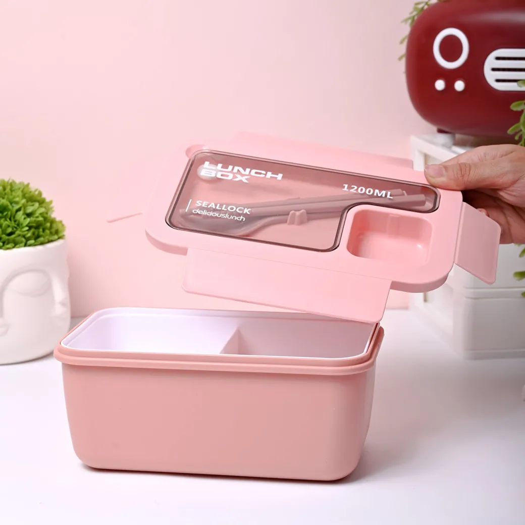 Pink Lunch Box Set (1200ml + 40ml)