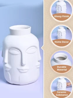 Pretty White Ceramic Vase