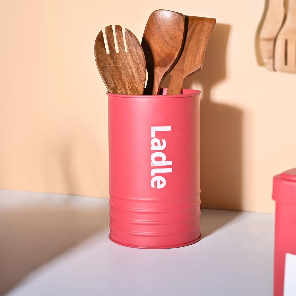 Red Ladle Holder - Metal