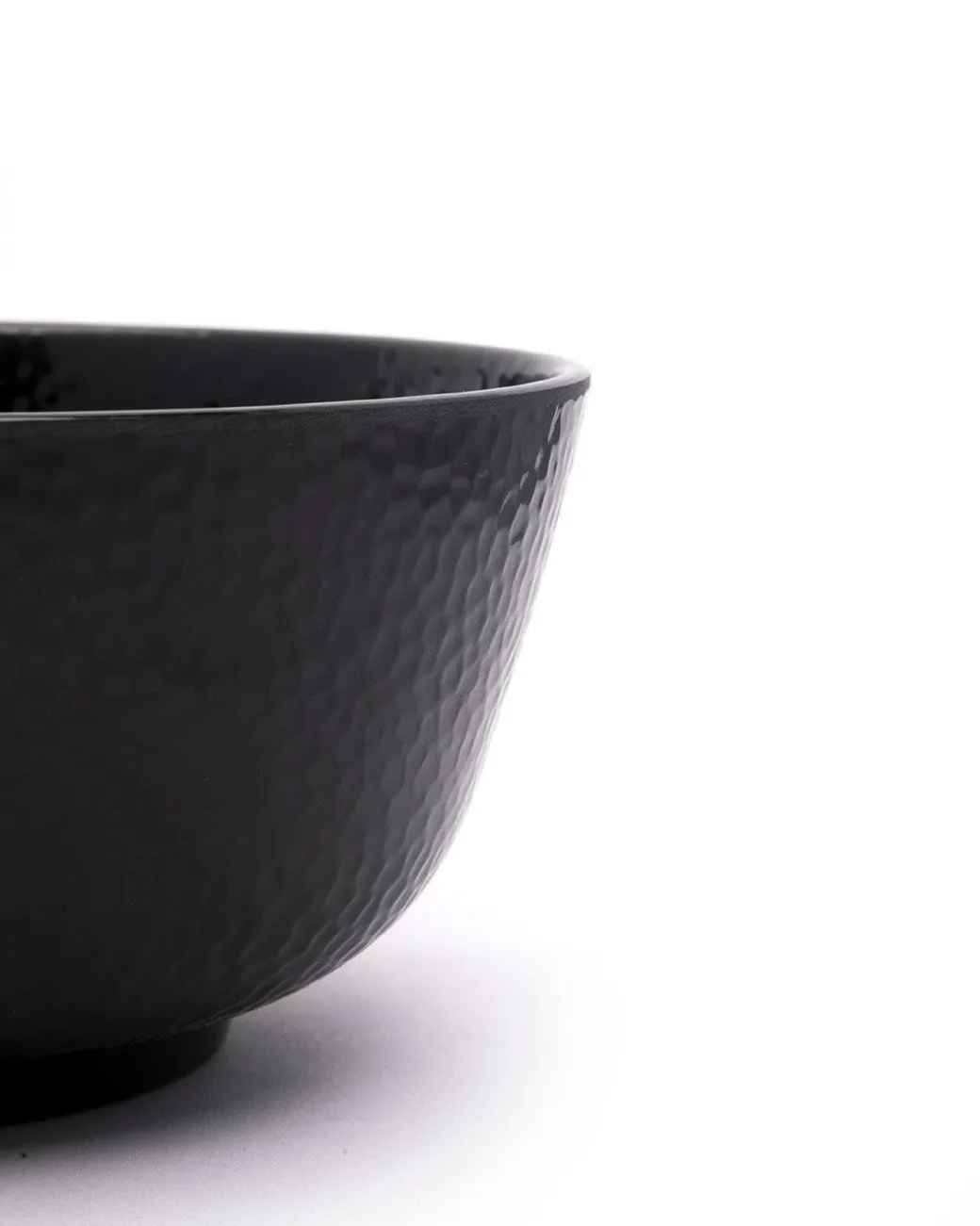 Serving Bowls, Mixing Bowl, Black, Hammered, Melamine, Set of 2
