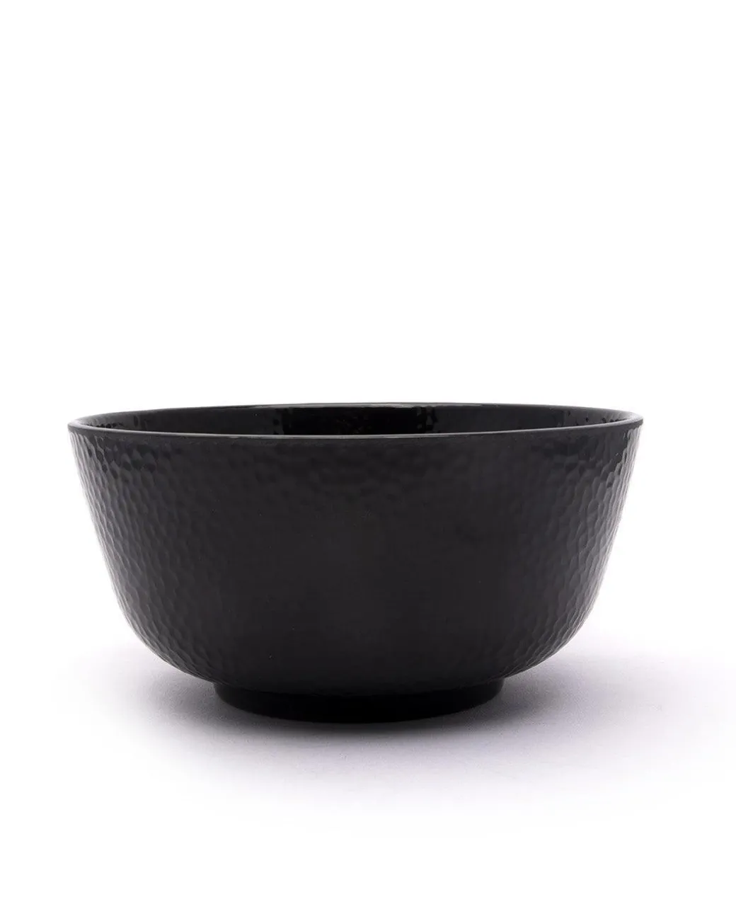 Serving Bowls, Mixing Bowl, Black, Hammered, Melamine, Set of 2