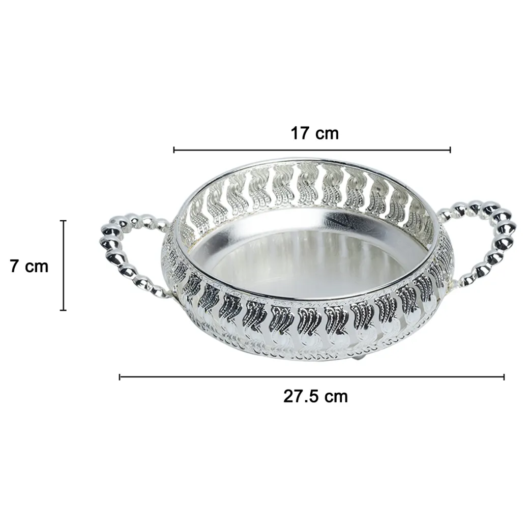 Silver Decorative Basket