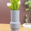 Solid Vase, Grey, Ceramic