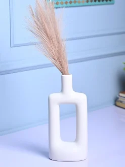 Sophisticated White Ceramic Vase